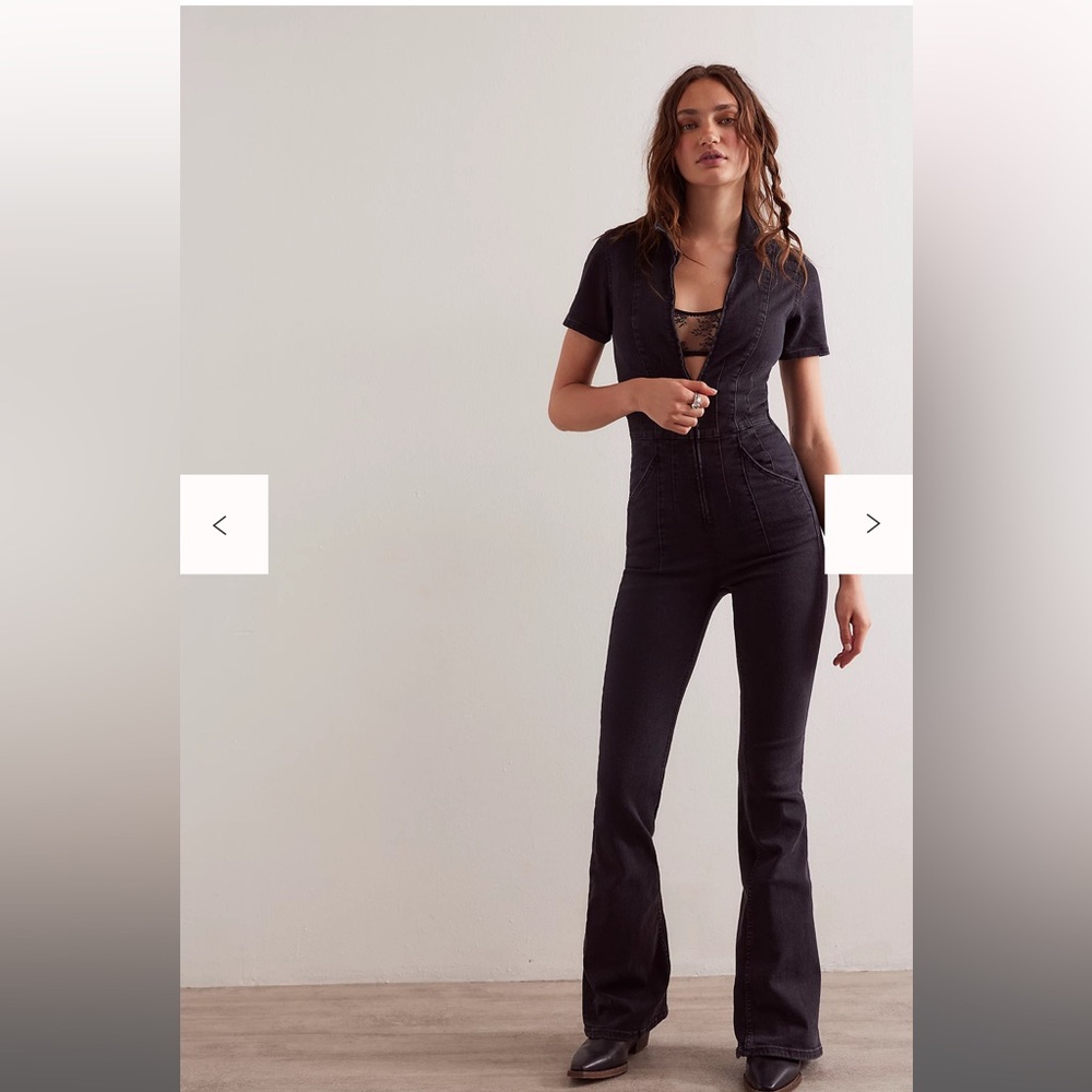 NWT Free People denim jumpsuit